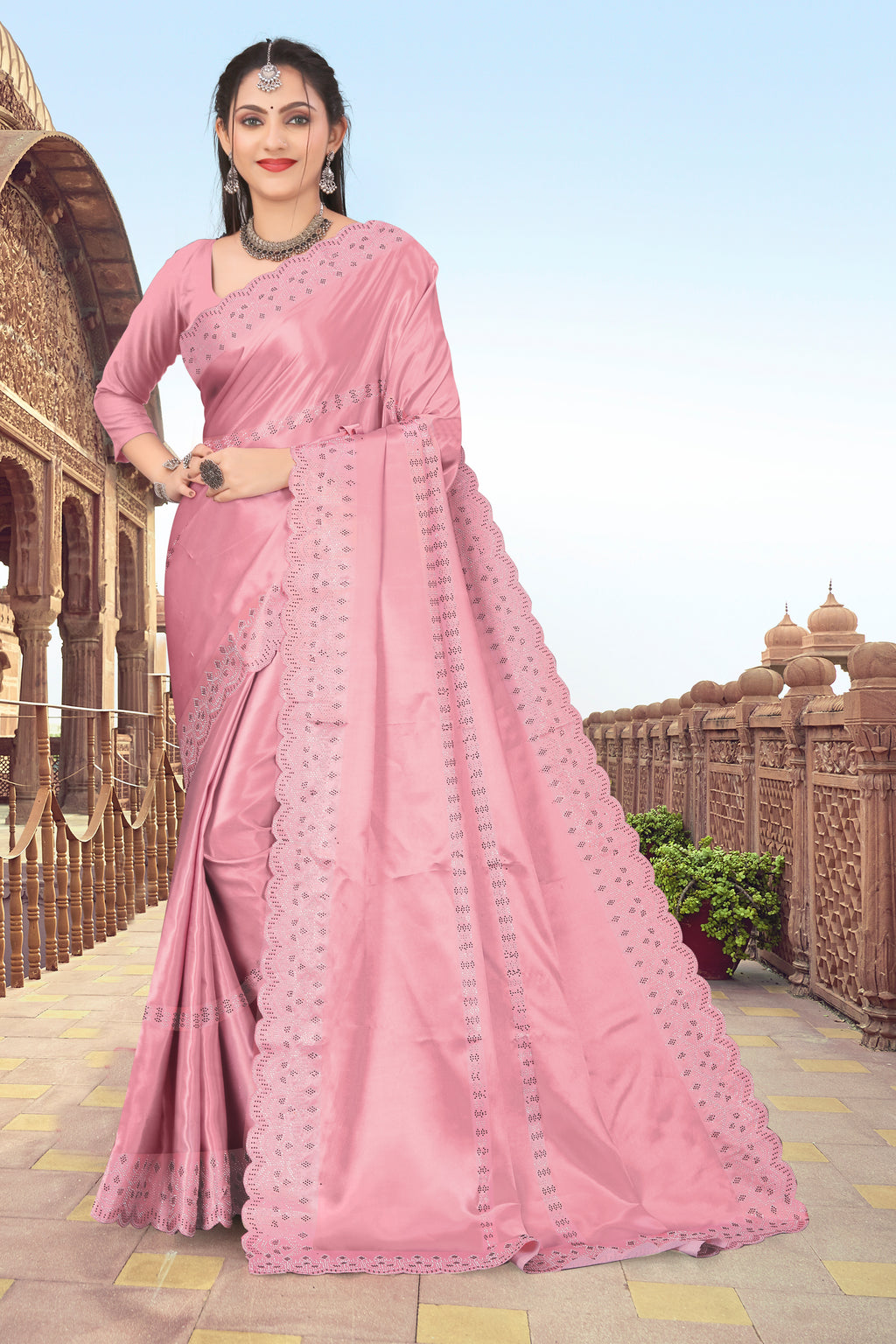 Womens New Latest Bollywood Fancy Party Wear Satin Silk