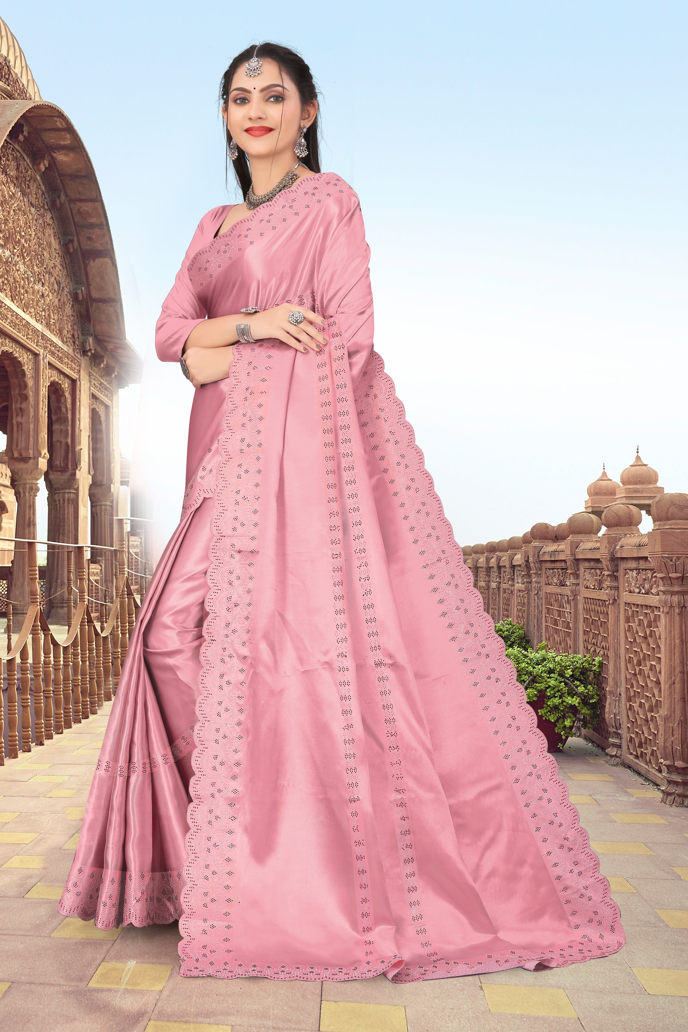 Womens New Latest Bollywood Fancy Party Wear Satin Silk