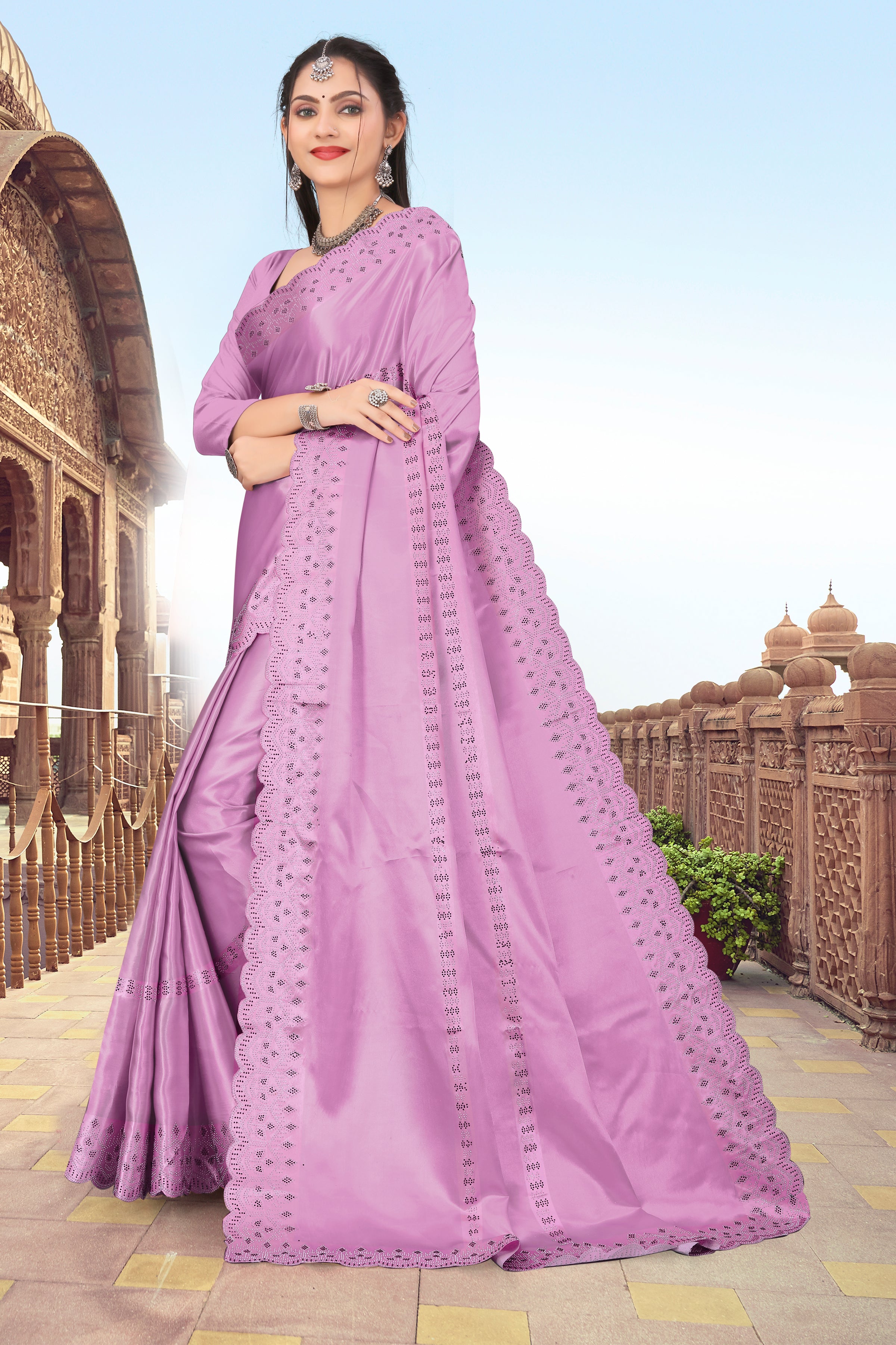 Womens New Latest Bollywood Fancy Party Wear Satin Silk