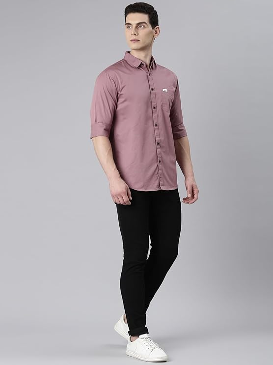 Premium Men's Wrinkle-Resistant Regular Fit Cotton Formal Shirt