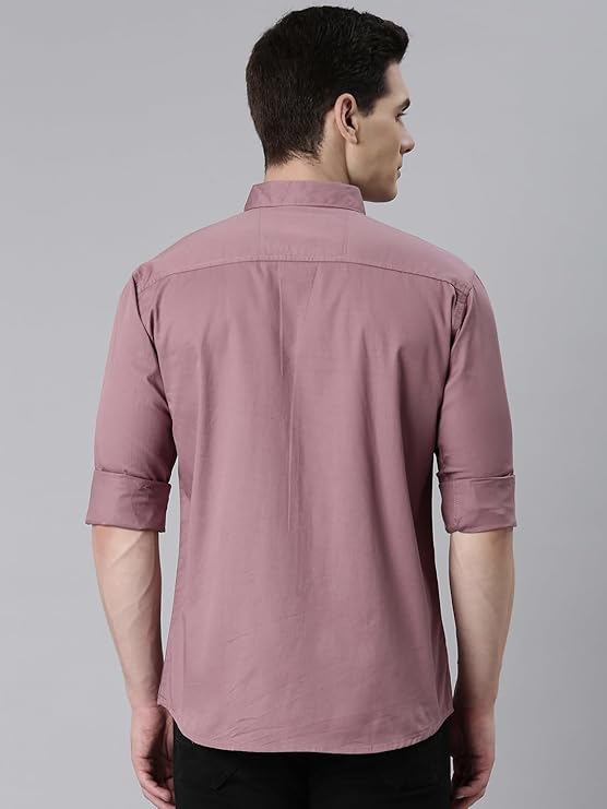 Premium Men's Wrinkle-Resistant Regular Fit Cotton Formal Shirt