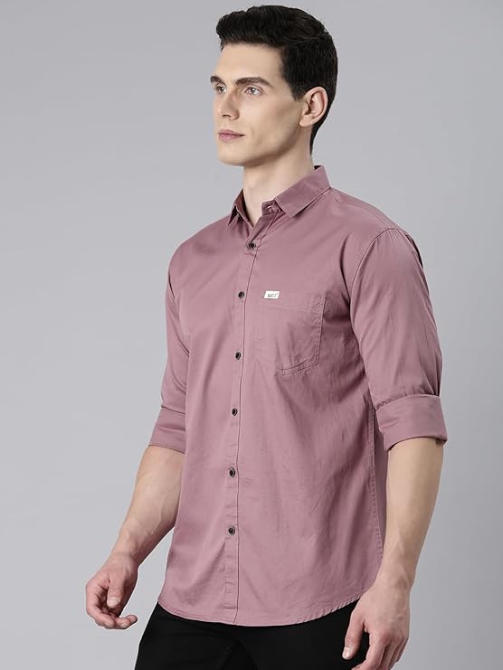 Premium Men's Wrinkle-Resistant Regular Fit Cotton Formal Shirt
