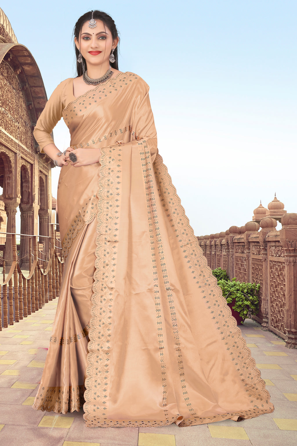 Womens New Latest Bollywood Fancy Party Wear Satin Silk