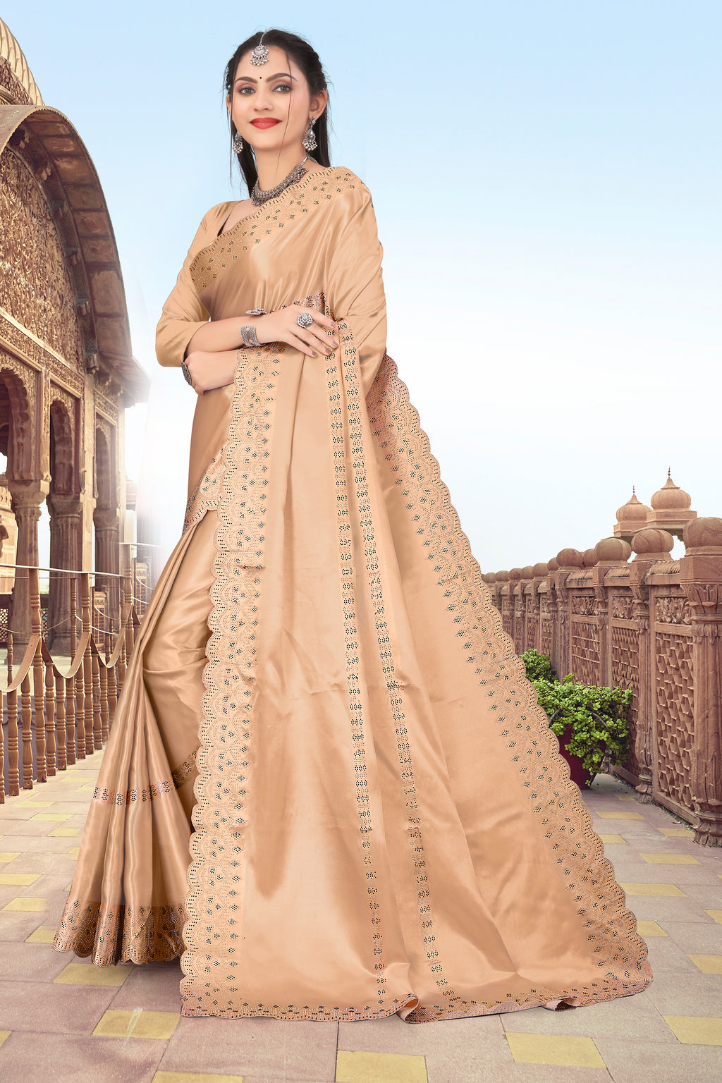 Womens New Latest Bollywood Fancy Party Wear Satin Silk