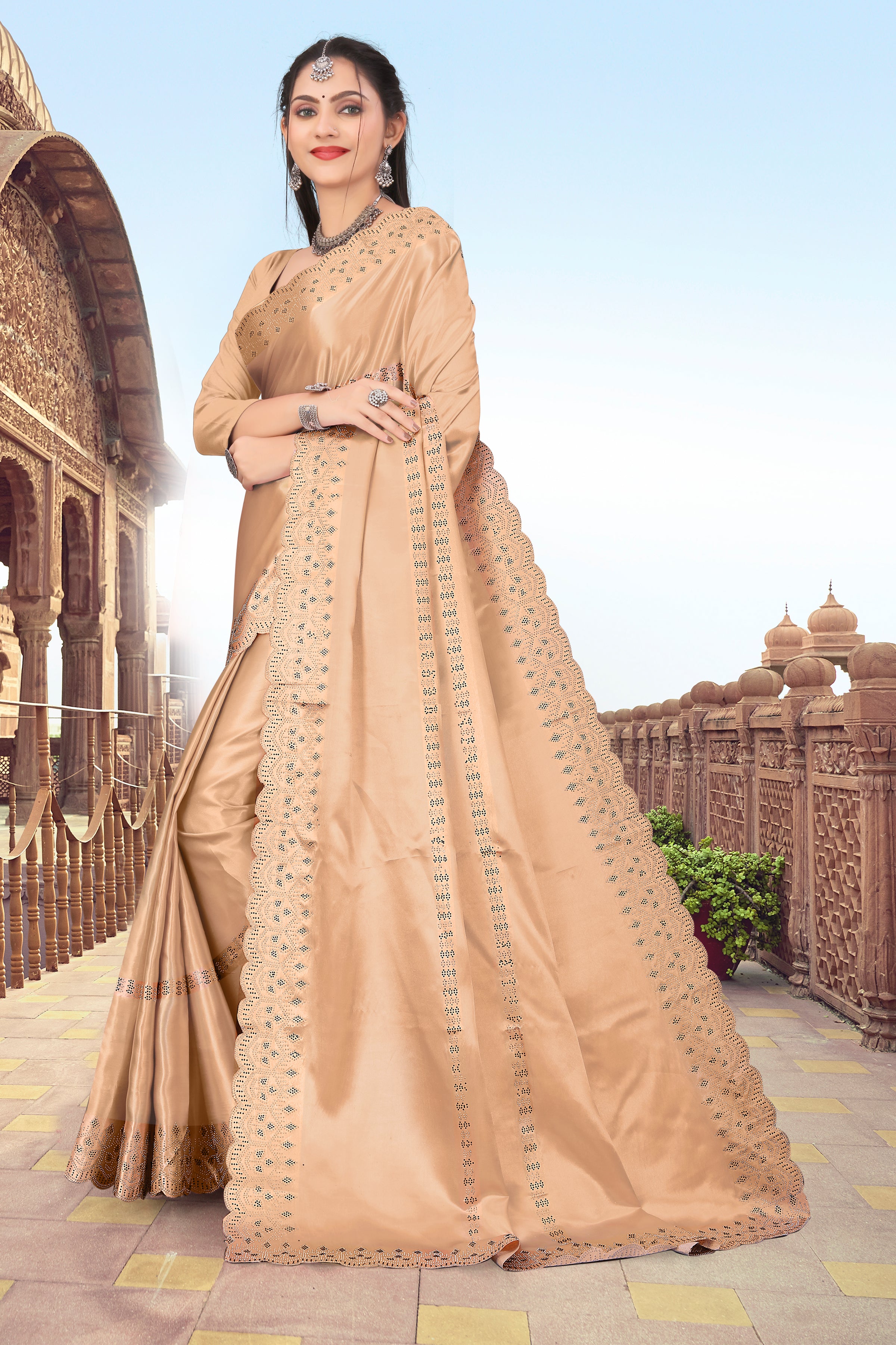 Womens New Latest Bollywood Fancy Party Wear Satin Silk