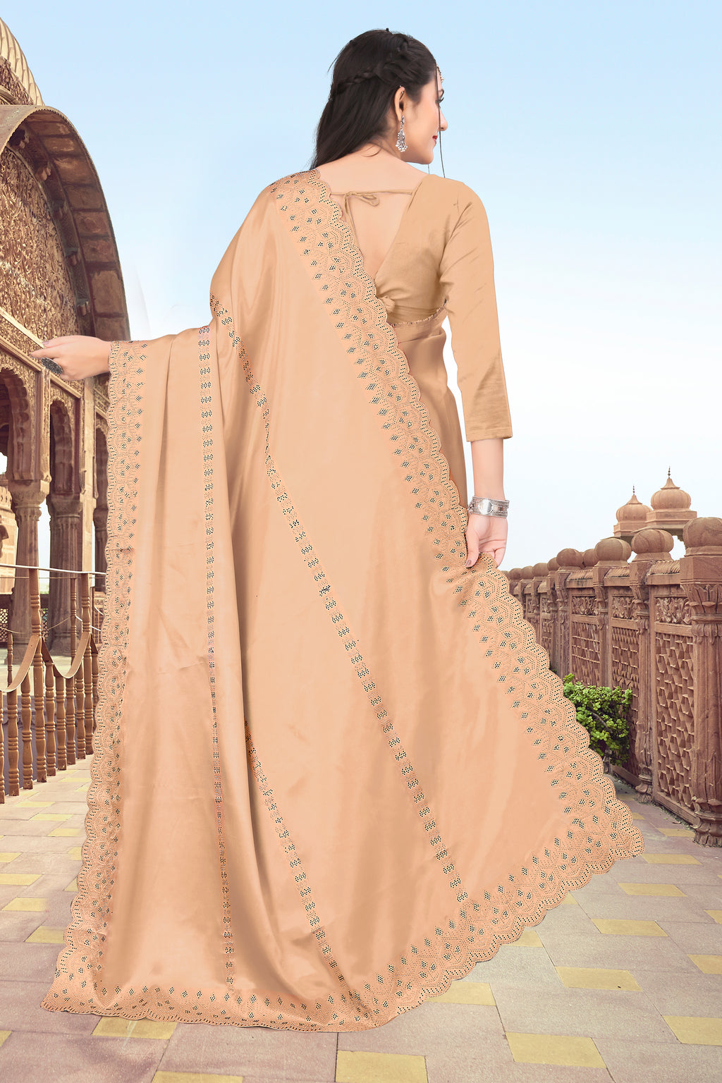 Womens New Latest Bollywood Fancy Party Wear Satin Silk