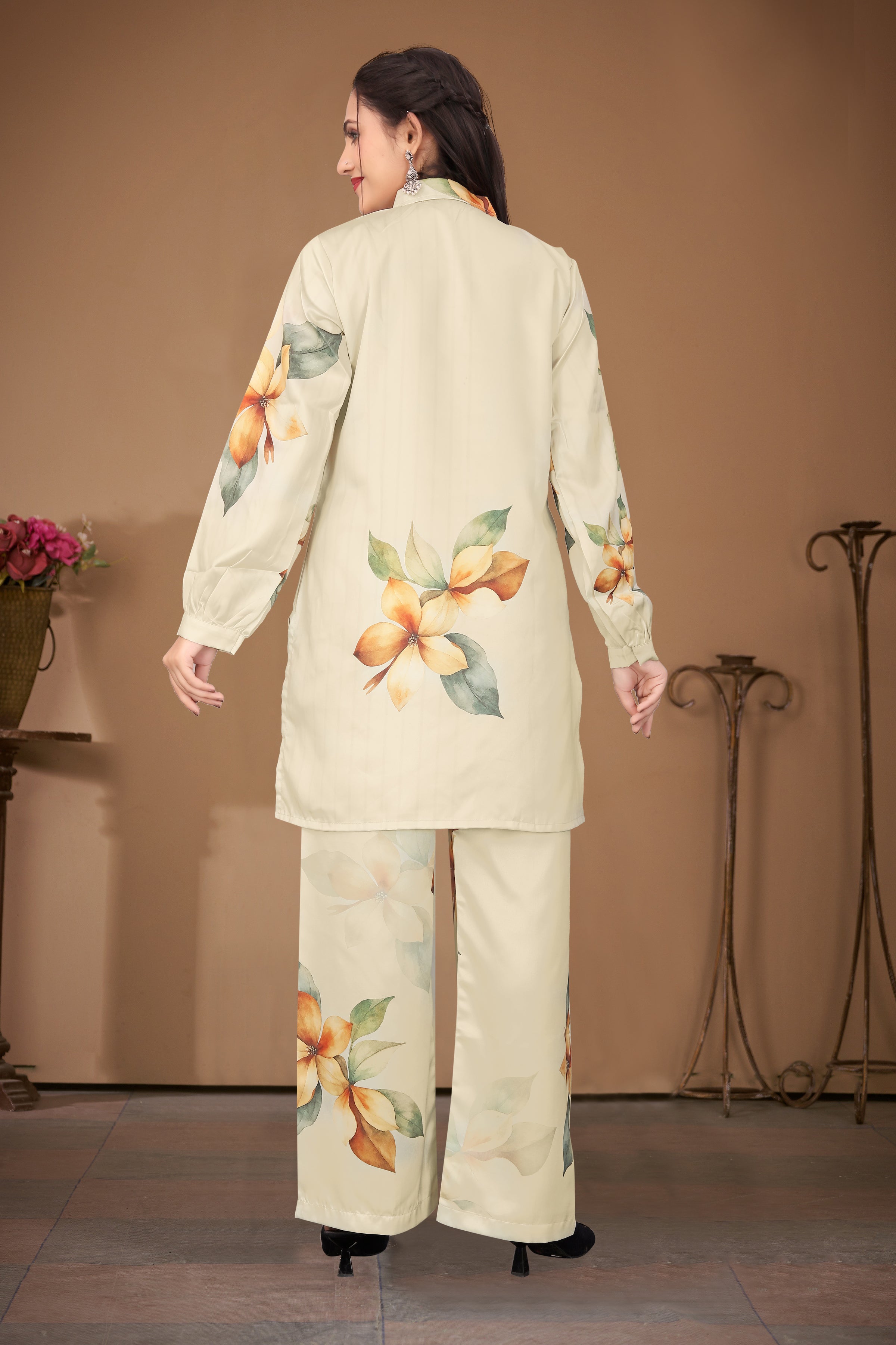 Stylish Co-ord Set for Women – Trendy Summer Travel Outfit | Lightweight 2 Piece for Holiday Look & Puja