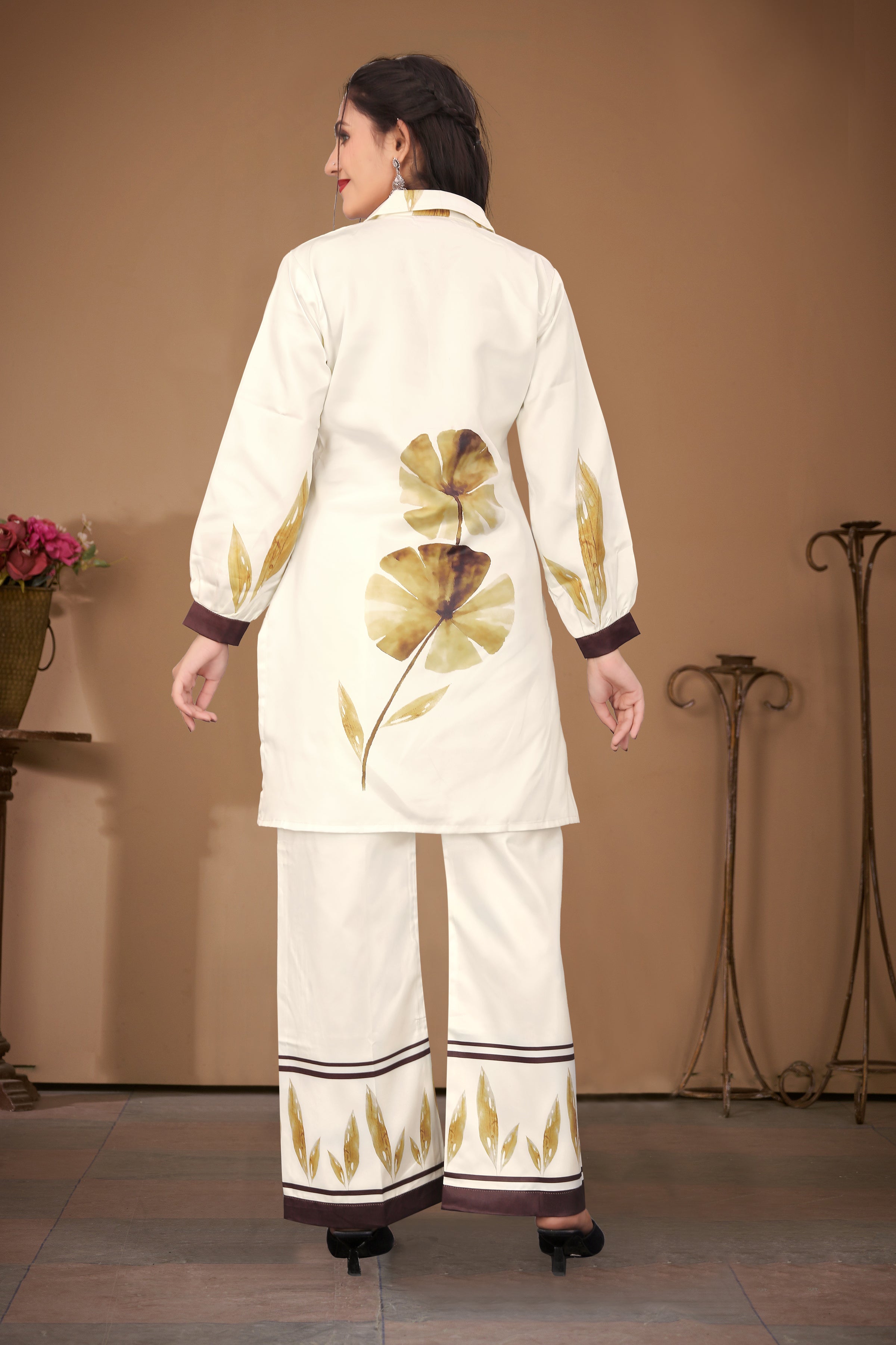 Stylish Co-ord Set for Women – Trendy Summer Travel Outfit | Lightweight 2 Piece for Holiday Look & Puja