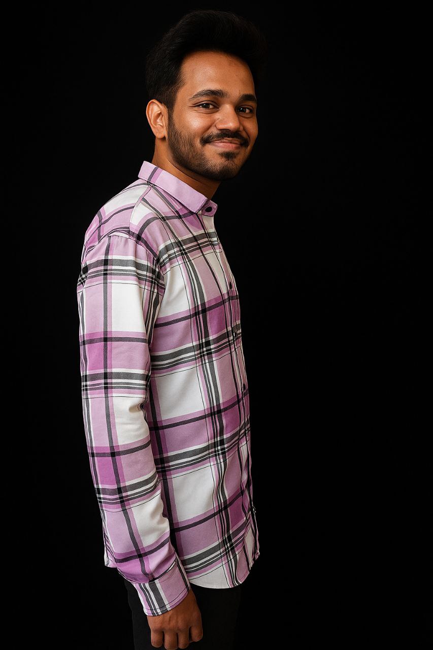 Premium Men's Wrinkle-Resistant Regular Fit Cotton Formal Shirt