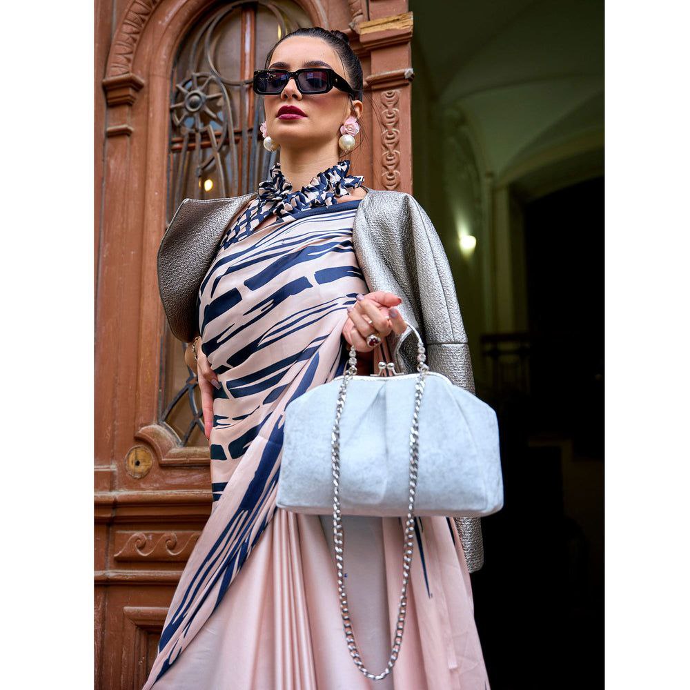 Premium Satin Silk Saree with Beautiful Digital Prints