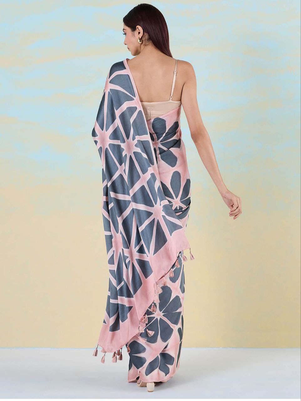 Trendy Digital Printed Satin Silk Saree for Parties