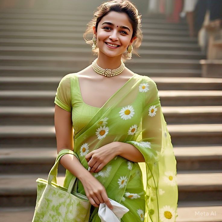 Satin Silk Georgette Saree with Digital Print – Party & Daily Wear K-D-Printerd-13